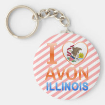 I Love Avon, IL Keychains