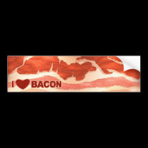I Love Bacon bumper stickers