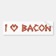 I Love Bacon Bumper Stickers
