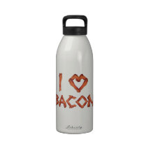 I Love Bacon Drinking Bottle