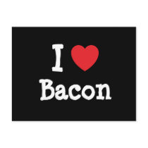 I love Bacon heart T-Shirt Post Card