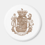 I Love Bacon Heraldic Crest Products Fridge Magnet