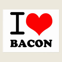 I love bacon postcards