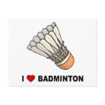 I Love Badminton Post Cards