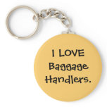 I LOVE Baggage Handlers luggage tag