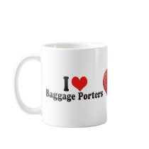I Love Baggage Porters Mugs