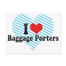 I Love Baggage Porters Post Card