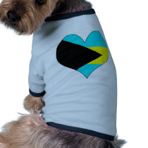 I Love Bahamas Dog Clothing