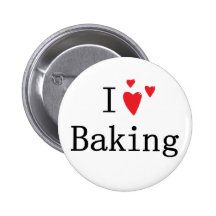 I Love Baking Pinback Button