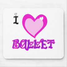 I LOVE Ballet Mouse Pad