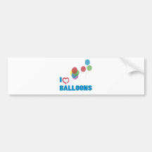 i love balloons bumper sticker