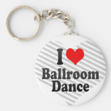 I love Ballroom Dance Keychain
