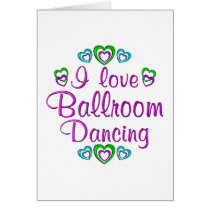 I Love Ballroom Dancing cards