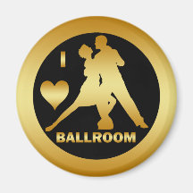 I LOVE BALLROOM REFRIGERATOR MAGNETS