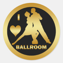 I LOVE BALLROOM STICKERS