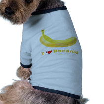 I Love Bananas Doggie Tee