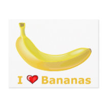 I Love Bananas Post Cards