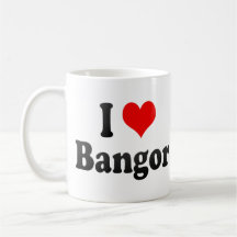 I Love Bangor, United States Mug