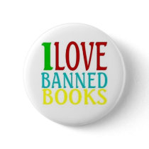 I LOVE BANNED BOOKS PINS