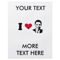 I Love Barack Obama T-shirt Full Color Flyer