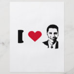 I Love Barack Obama T-shirt Flyer