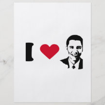 I Love Barack Obama T-shirt Flyer
