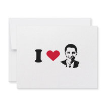 I Love Barack Obama T-shirt Custom Announcements