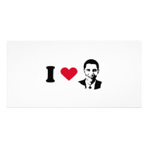 I Love Barack Obama T-shirt Photo Card Template