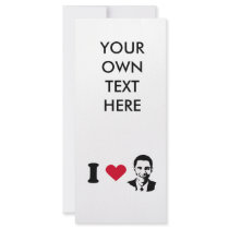 I Love Barack Obama T-shirt Custom Rack Cards