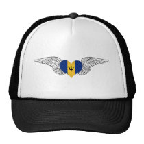 I Love Barbados -wings hats