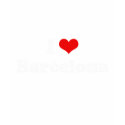 I Love Barcelona Tshirt White Tshirt