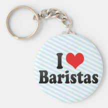 I Love Baristas Key Chains