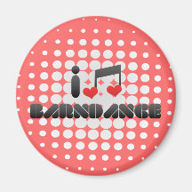 I Love Barndance Fridge Magnet
