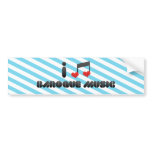 I Love Baroque Music Bumper Sticker