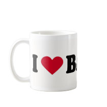 I LOVE BARRY COFFEE MUGS