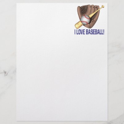 baseball letterhead