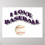 I LOVE BASEBALL-POSTER