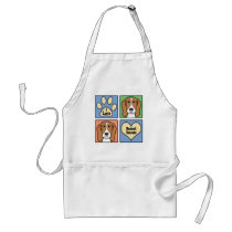 I Love Basset Hounds Aprons