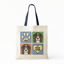 I Love Basset Hounds Bag