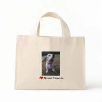I love Basset Hounds Canvas Bags