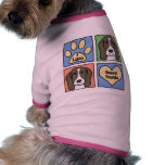 I Love Basset Hounds Doggie T Shirt