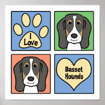I Love Basset Hounds