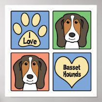 I Love Basset Hounds