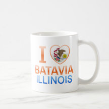 I Love Batavia, IL Mugs