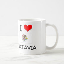 I Love BATAVIA Illinois Mugs