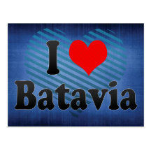 I Love Batavia, United States Postcard