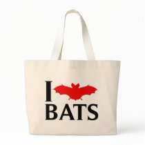 I Love Bats Canvas Bag