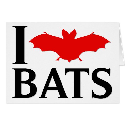 I Love Bats Cards