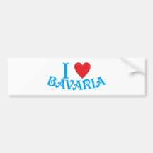I love Bavaria Auto Sticker
