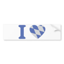 I love bavaria sign bumper stickers